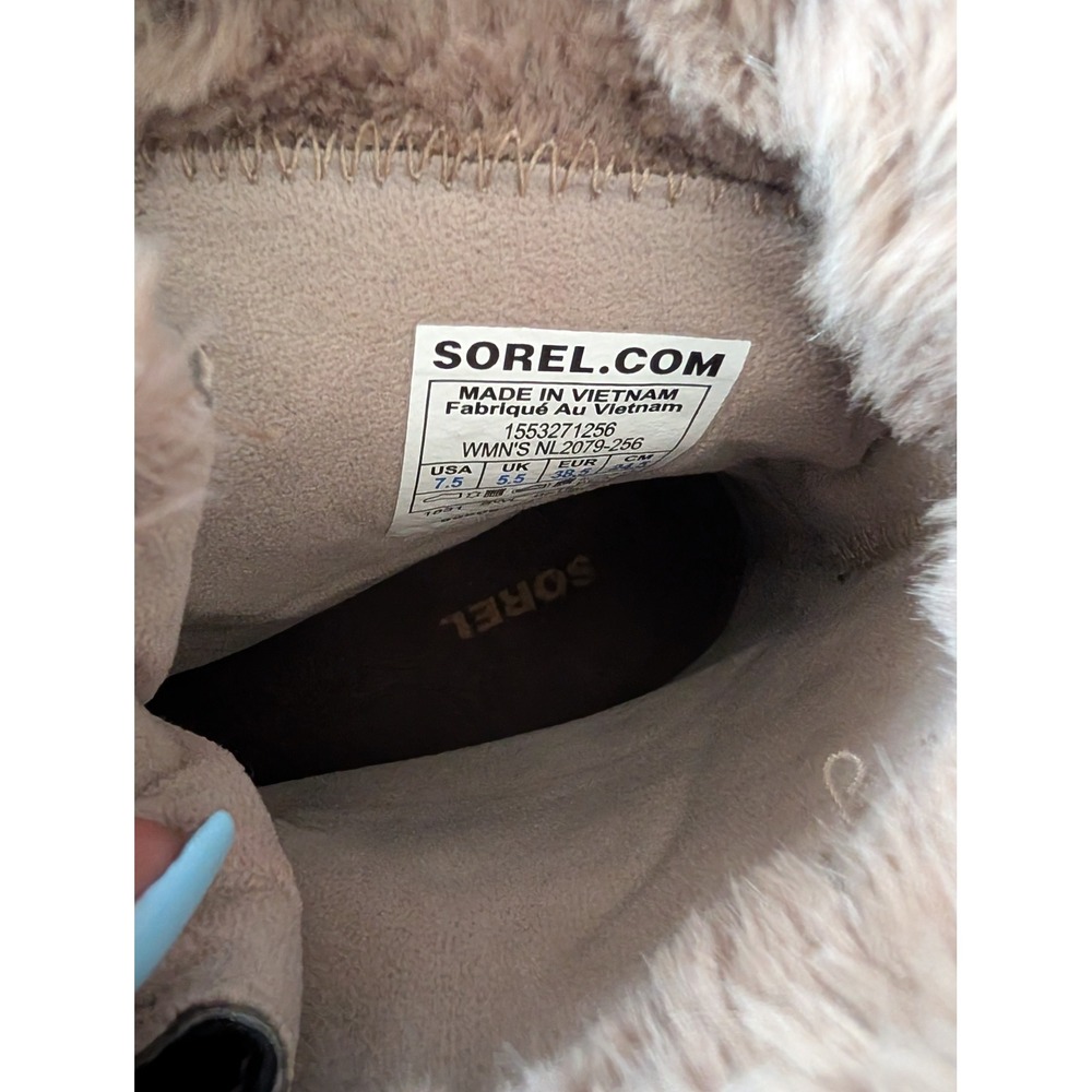 Sorel Glacy Explorer Waterproof Boots Brown Suede F Fur NL2079-256 Womens 7.5 - Picture 7 of 7